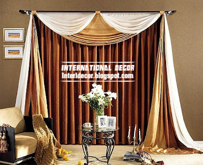 best curtain models 2015, unique draperies, brown scarf curtain for living room