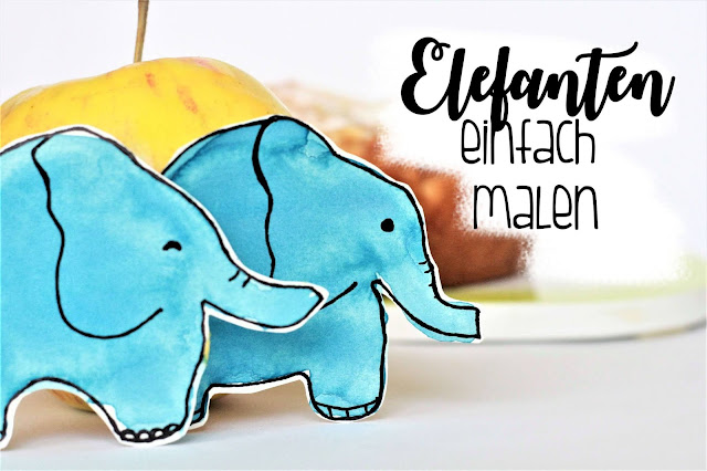 Elefant einfach malen