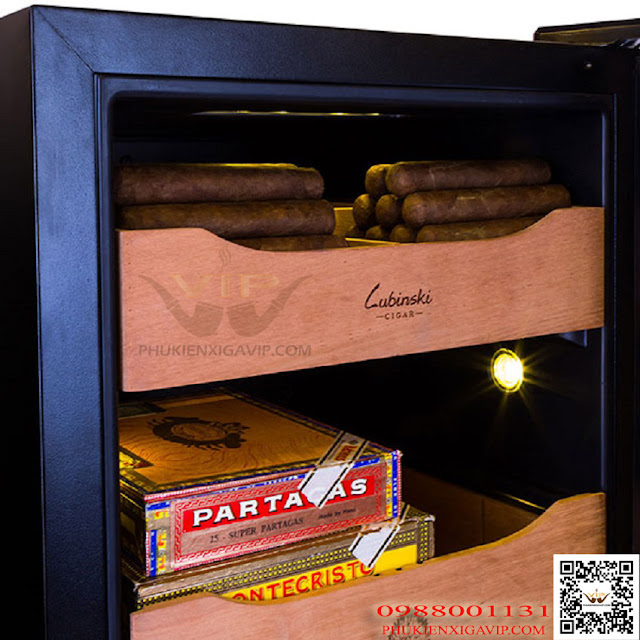 Mẫu điện bảo quản cigar bán chạy nhất 2023 Lubinski RA333 Tu-dien-dep-lubinski-cigar