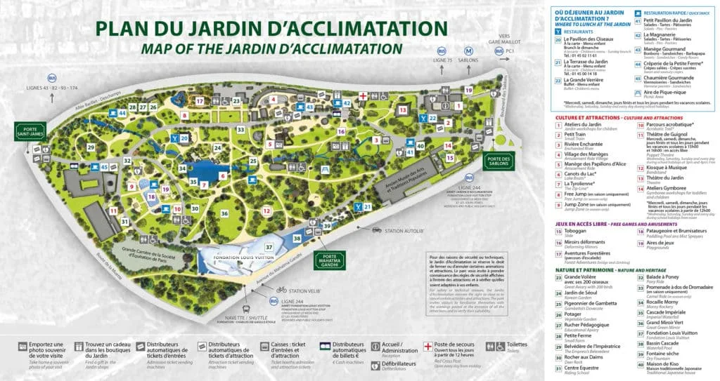 parc de loisirs Jardin d'acclimatation Paris