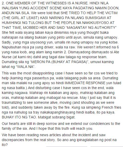 Truth behind the Tagaytay car crash accident, according to an eyewitness