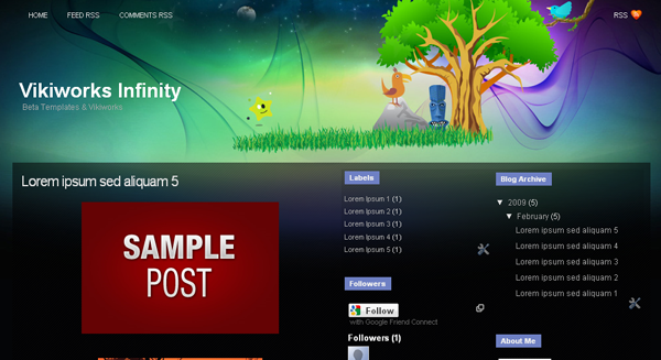 Infinity Blogger-Blogspot Templates