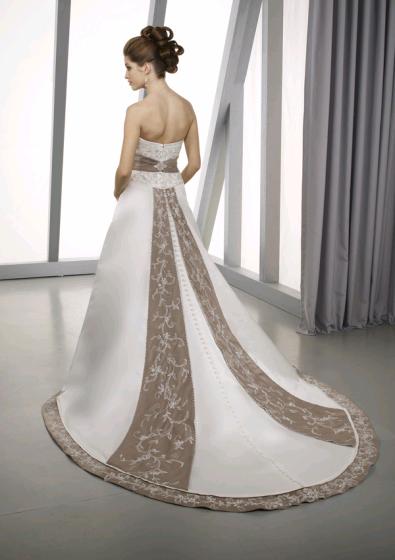 Elegant Wedding Gown White Option 03