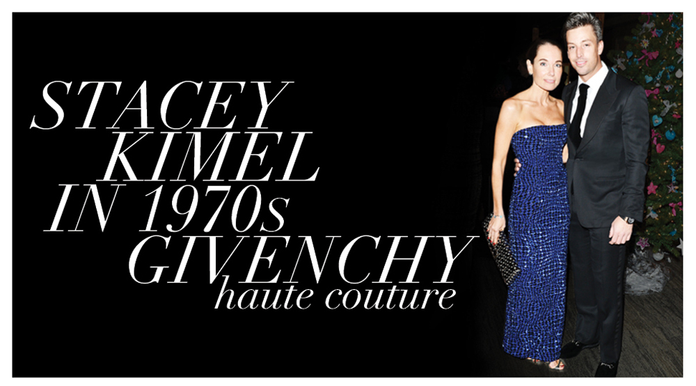 Stacey Kimel in 1970s Haute Couture Givenchy 