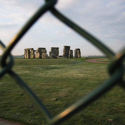 The fence around Stonehenge. Photograph by Tim Irving