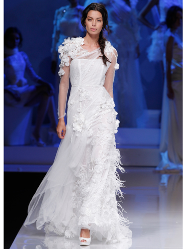 ... wedding dresses straight from the catwalk at barcelona bridal week