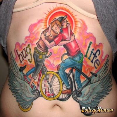 Maybe it's because the yellow jersey tattoo suddenly had a counterpart in 