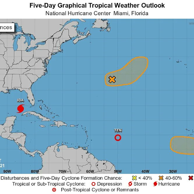 Se forma la depresión tropical número 10