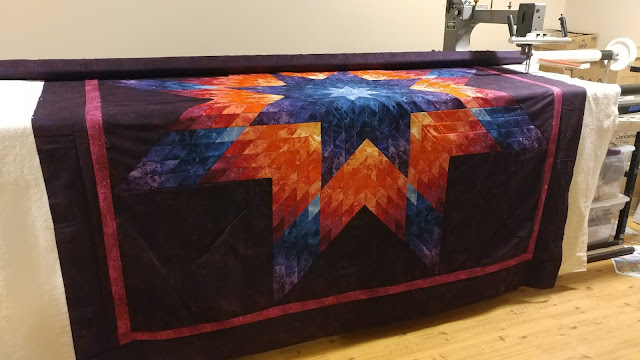 Glowing Lone Star quilt for Bluprint