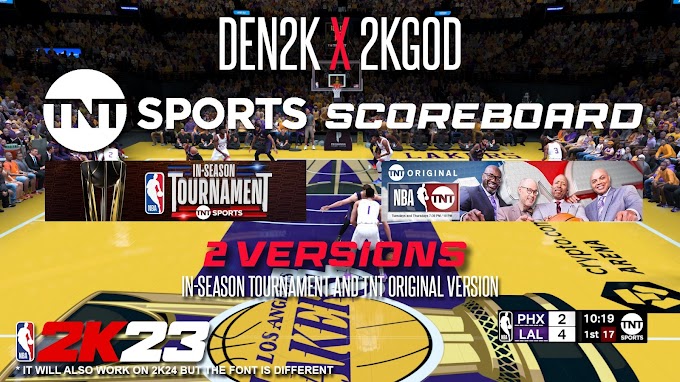 TNT Sports Scoreboard by DEN2K and 2KGOD | NBA 2K23
