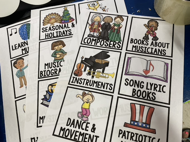 Organize books in your music classroom. Ideas, tools for music room library and a free download to help organize those children's books.