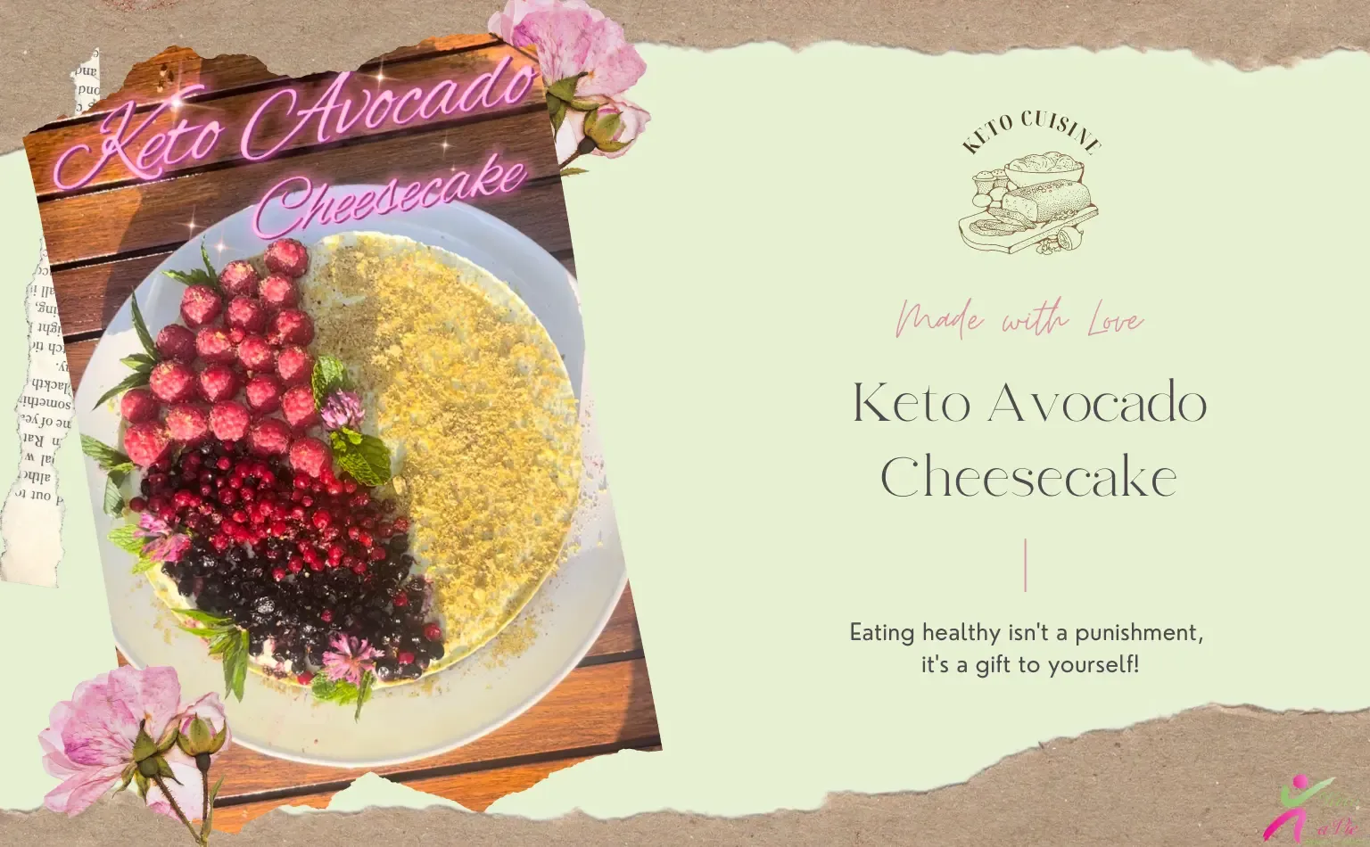Delicious Creamy Keto Avocado Cheesecake with Pistachio-Almond Crust
