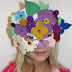 Idea to make mask from paper for kids : flowers mask 1