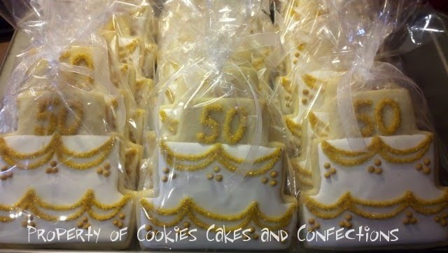 a very Happy 50th Wedding Anniversary Much love Posted by Cookies Cakes 