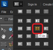 This is one of very common questions asked by folks on Adobe Forums that how can we see multiple Photographs Side-by-side in Adobe Photoshop Elements Workspace. It's a very easy thing to do in Editor workspace of Adobe Photoshop Elements and of-course in Organizer this is quite very and very flexible as well. Let's check out...So here is how you see your workspace normally, where all the photographs are open in Project Bin and only one is being shown on top part of it. On top of Editor workspace, there is a 'Arrange' control, as you see in image below. On clicking Arrange control, we get lot of options to show multiple photographs side by side in Adobe Photoshop Elements.We selected the view with four photographs shown in equal spaces. Below is how photographs are placed after selecting this option.