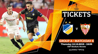 Εισιτήρια: APOEL FC - Sevilla FC, UEL #6 