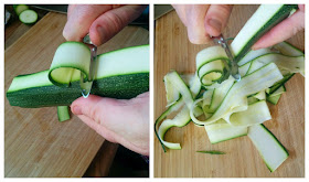 www. growourown.blogspot.com - making courgette salad