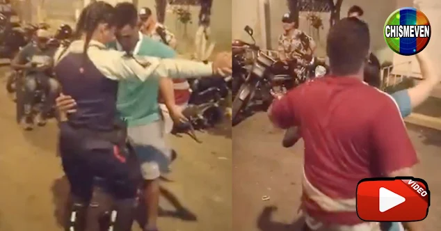 Policía despedida por bailar (muy bien) durante una fiesta callejera nocturna