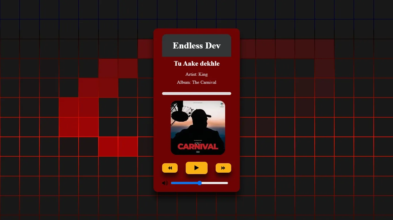 Creating a Neon-Style MP3 Music Player with HTML, CSS, and JavaScript