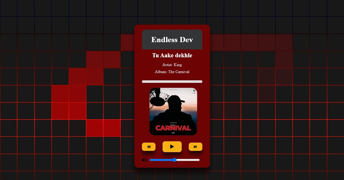 Creating a Neon-Style MP3 Music Player with HTML, CSS, and JavaScript