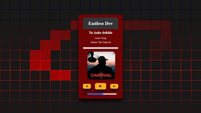 Creating a Neon-Style MP3 Music Player with HTML, CSS, and JavaScript