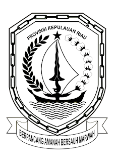 Bang Dolfi Punya Blog: Logo/Lambang Provinsi Kepulauan Riau Hitam Putih