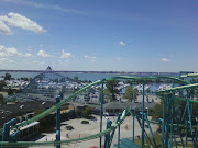 A nice view of Sandusky Bay and Cedar Point. Practicing for future backseat . (cedarpoint )