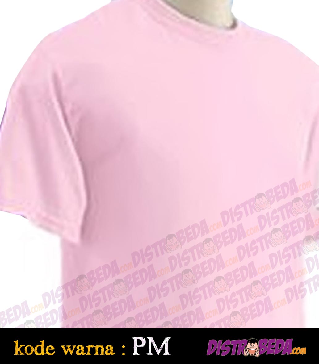 DistroBeda Contoh Warna Kaos Pink Muda Kode PM 
