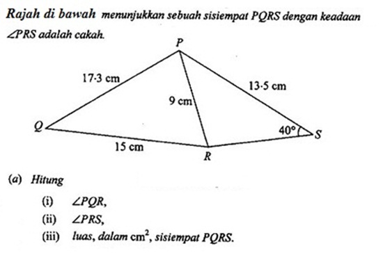 Matematik Tambahan: Penyelesaian Segitiga