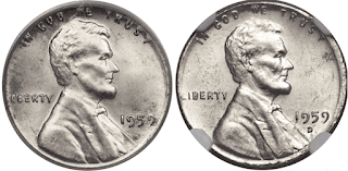 1959 penny errors and varieties