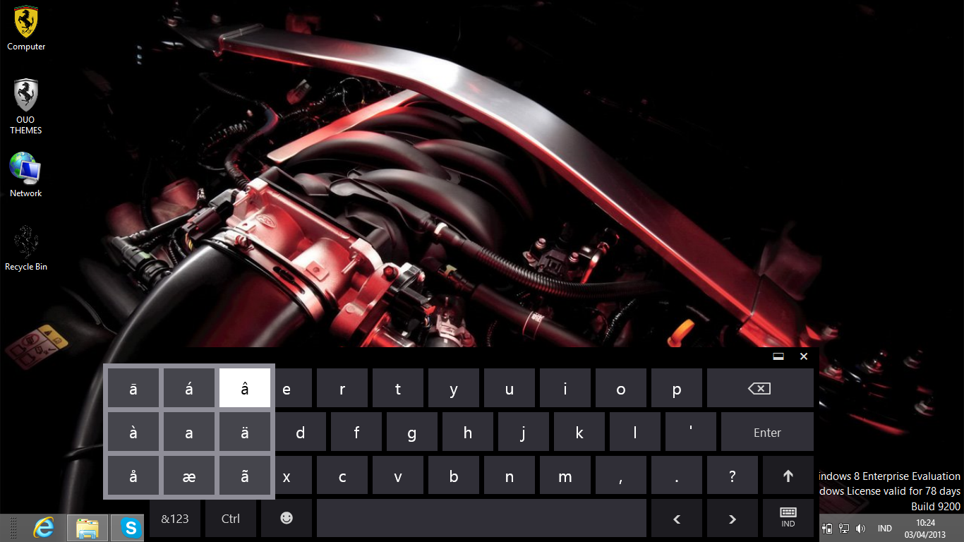 Ferrari Car Engine Theme For Windows 7 And 8 | Ouo Themes