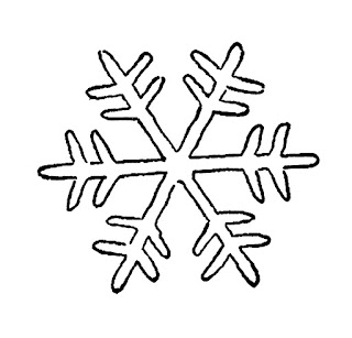 snowflake digital download image illustration