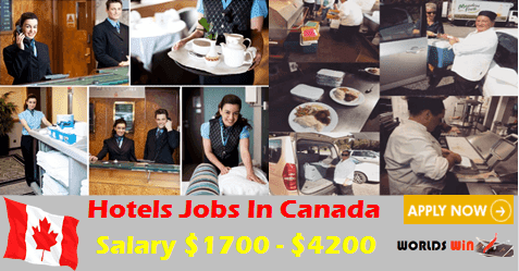 Submit Now At Multiple Jobs Hotel in Canada with free visa
