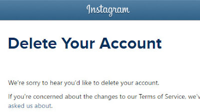 كيفية حذف حسابك في Instagram الى الابد
