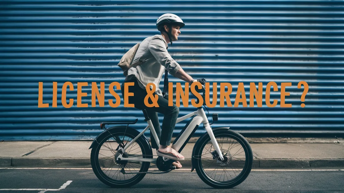 Do I need a license or insurance for an ebike eBike regulations, eBike insurance requirements, do you need a license for an eBike, electric bike laws, eBike safety tips