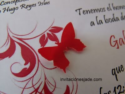 The red fine cardboard has a slight texture and A4 size The invitation is