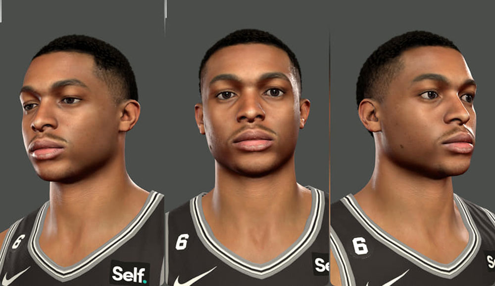 NBA 2K23 Keldon Johnson Cyberface