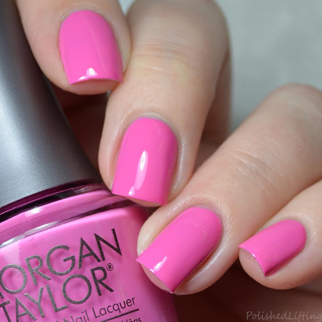 hot pink creme nail polish