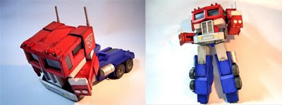 Transformers Papercraft - Optimus Prime