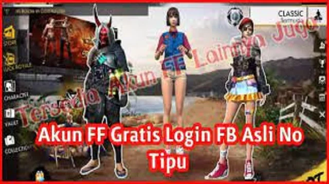 Akun FF Gratis Login FB Asli No Tipu