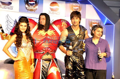 Ranbir, Sanjay Dutt and Jacqueline unveil Pepsi The Game image