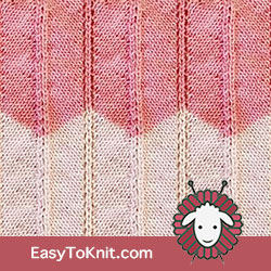 #HowtoKnit Chevron And Feather stitch, #EasyToKnit