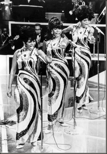 Diana Ross and the Supremes at the height of their popularity in 1968.