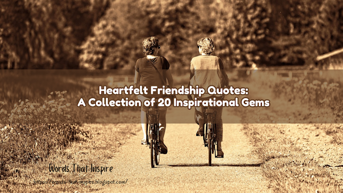 Heartfelt Friendship Quotes: A Collection of 20 Inspirational Gems