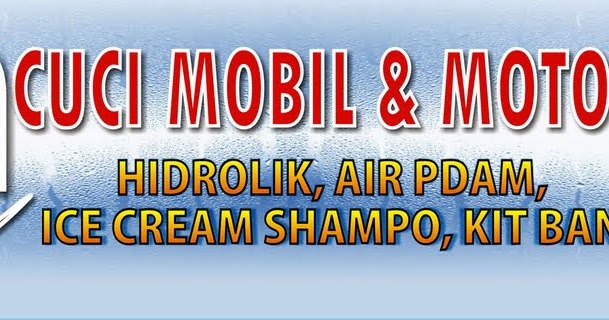 DESAIN SPANDUK CUCI  MOBIL  MOTOR  by Desain Gratis 