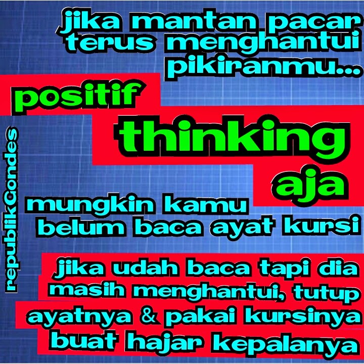 Gambar Kata  Kata  Kocak Positif Thinking Aja Cerita Humor 