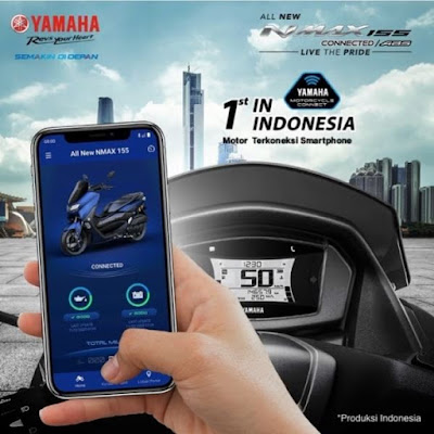 All New NMAX 155 ABS/Connected bisa terkoneksi dengan HP