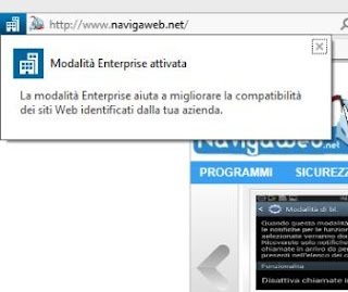 Modalità Enterprise Internet Explorer 11