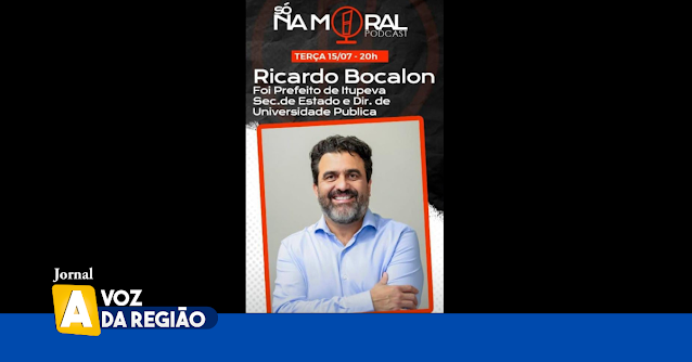 Às 20h, Ricardo Bocalon é o convidado especial do “Só na Moral Podcast”