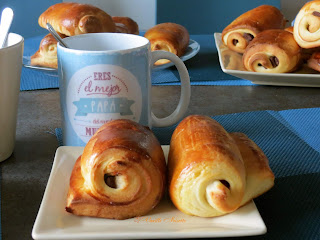 Pain au chocolat brioché préparation